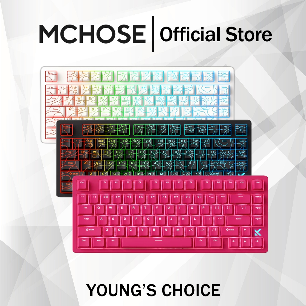MCHOSE Jet 75 Hall Effect Magnetic Switch Gaming Keyboard 0.1ms Latency ...