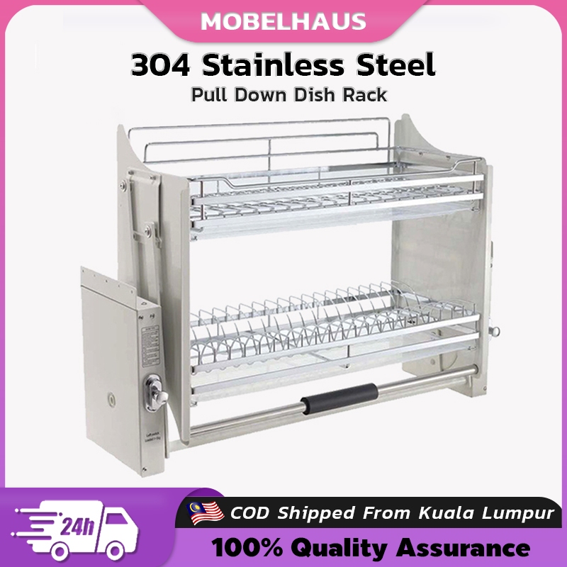 Pull Down Dish Rack Kitchen Pull Out Rack Kitchen Cabinet 304 Stainless ...
