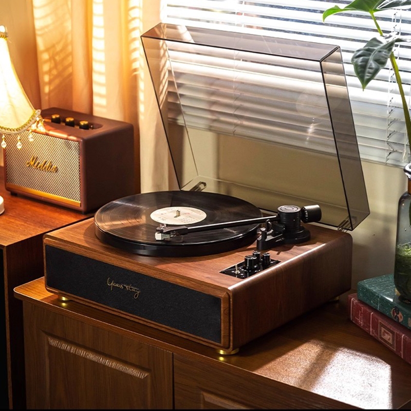 Middix Moving Magnet Record Player Bluetooth Speaker RCA Output Retro ...