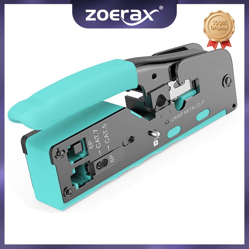 Zoerax RJ45 Pass Through Connectors Stripper | Shopee Malaysia