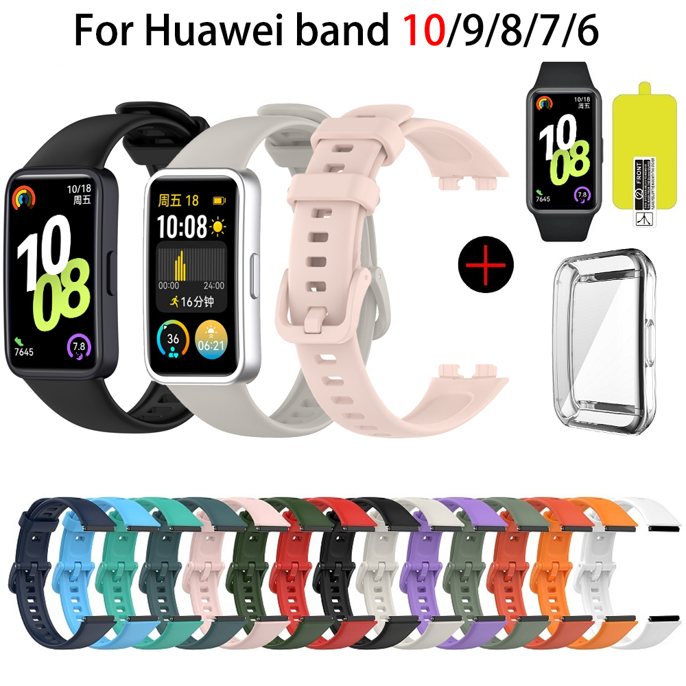 KoGiio Vintage leren armband voor Huawei band 7, heren en
