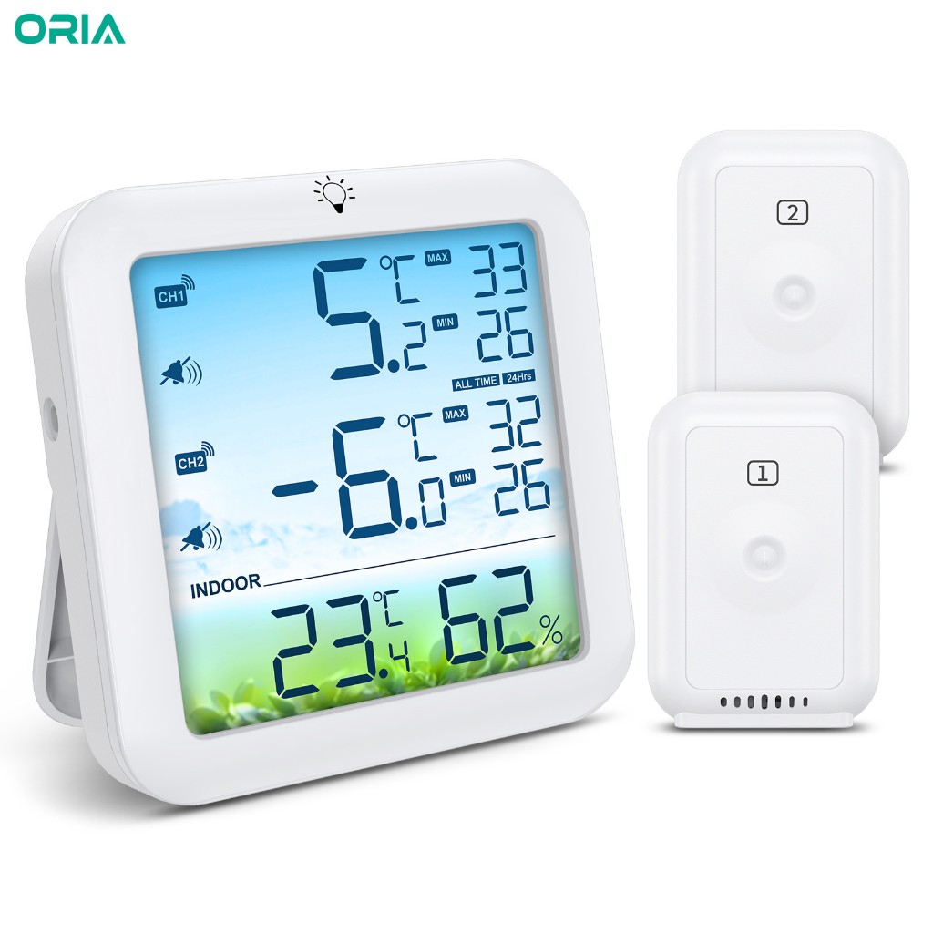 Digital Fridge Thermometer With Warning Alarm And Max Min Feature 1.2m Cable