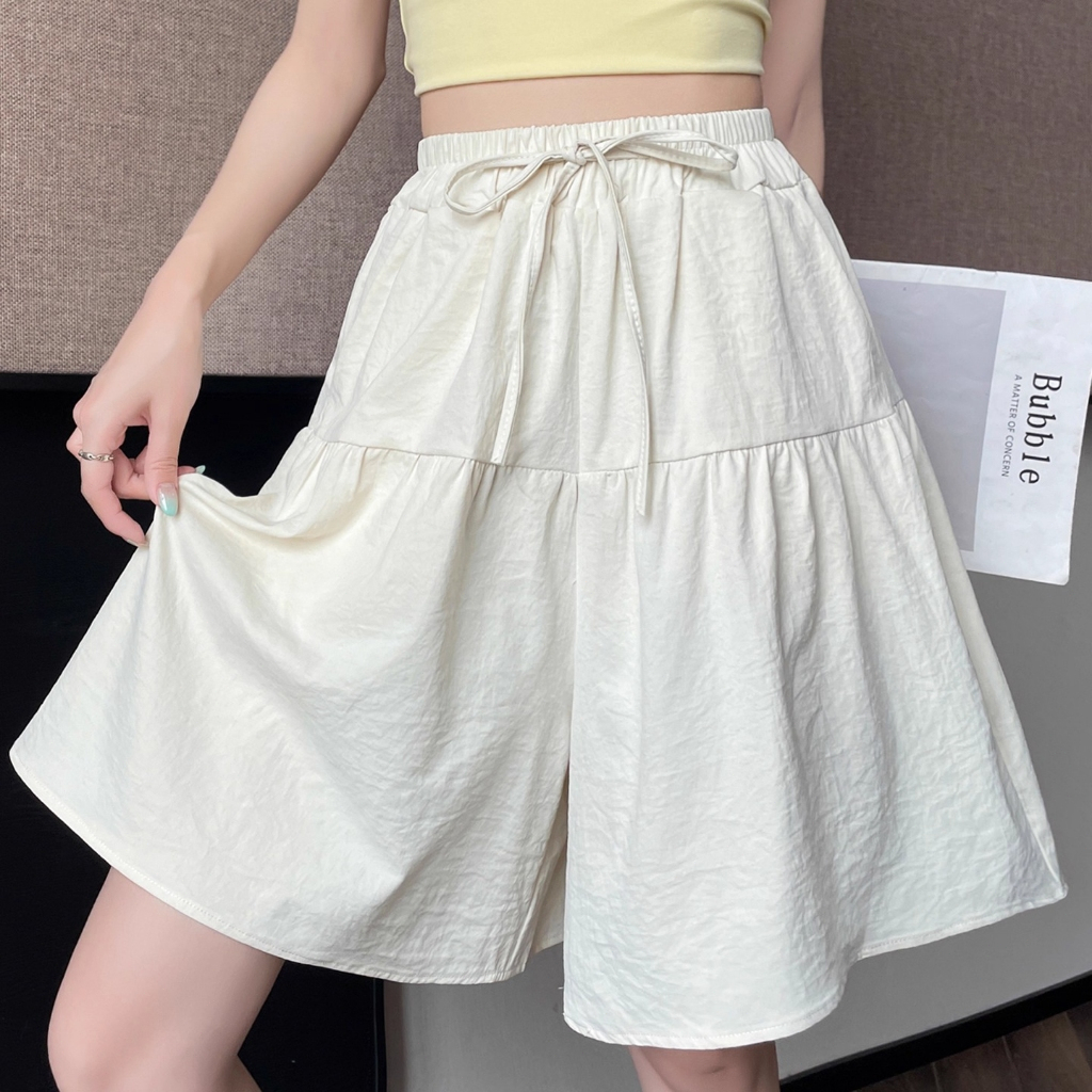 Great Spring Summer Womens Shorts Casual Wide Leg High Waist Short Pants Tbl2