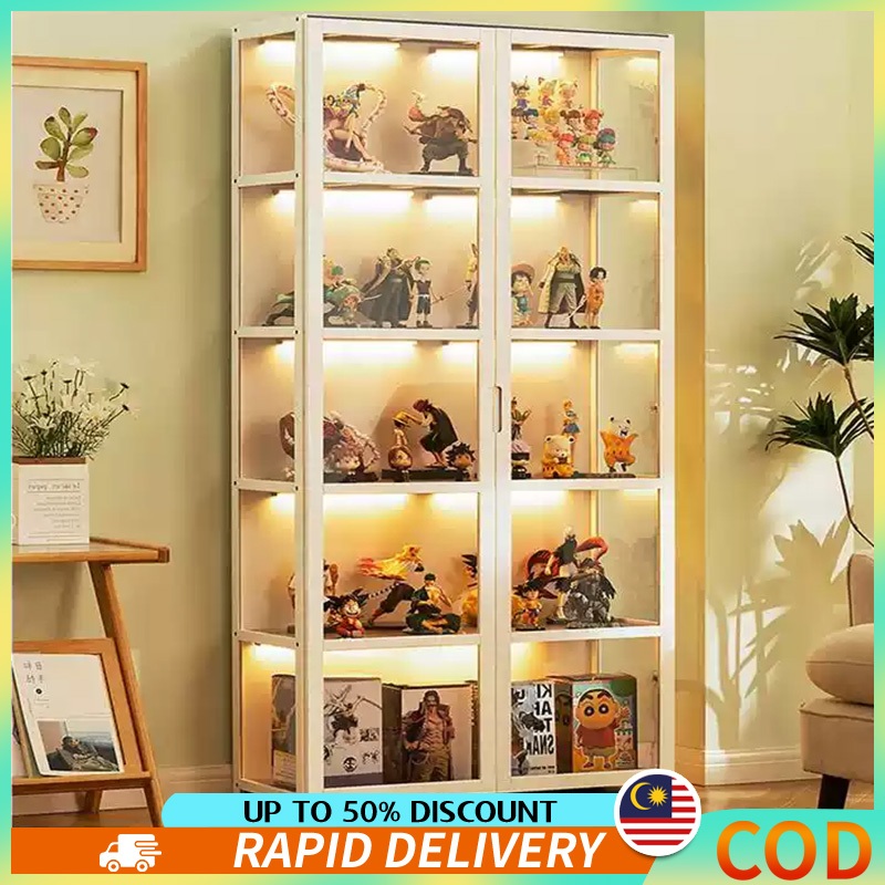 Almari Kaca Display Cabinet Glass Acrylic Showcase Bamboo Shoe Cabinet ...