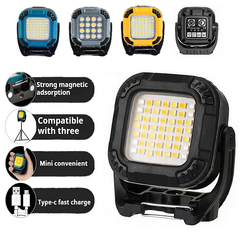 Outdoor mini multifunctional COB work light hook magnetic convenient ...