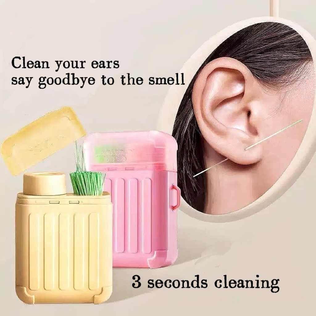 Earring Hole Cleaning Set – Piercing Cleaning Liquid + Ear Piercing ...