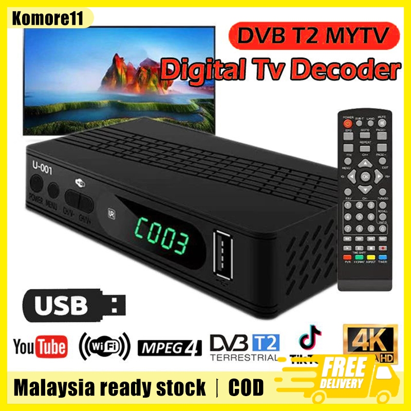 [Ready Stock] Dekoder MYTV Decoder DVB T2 Myfreeview HDTV Digital TV ...