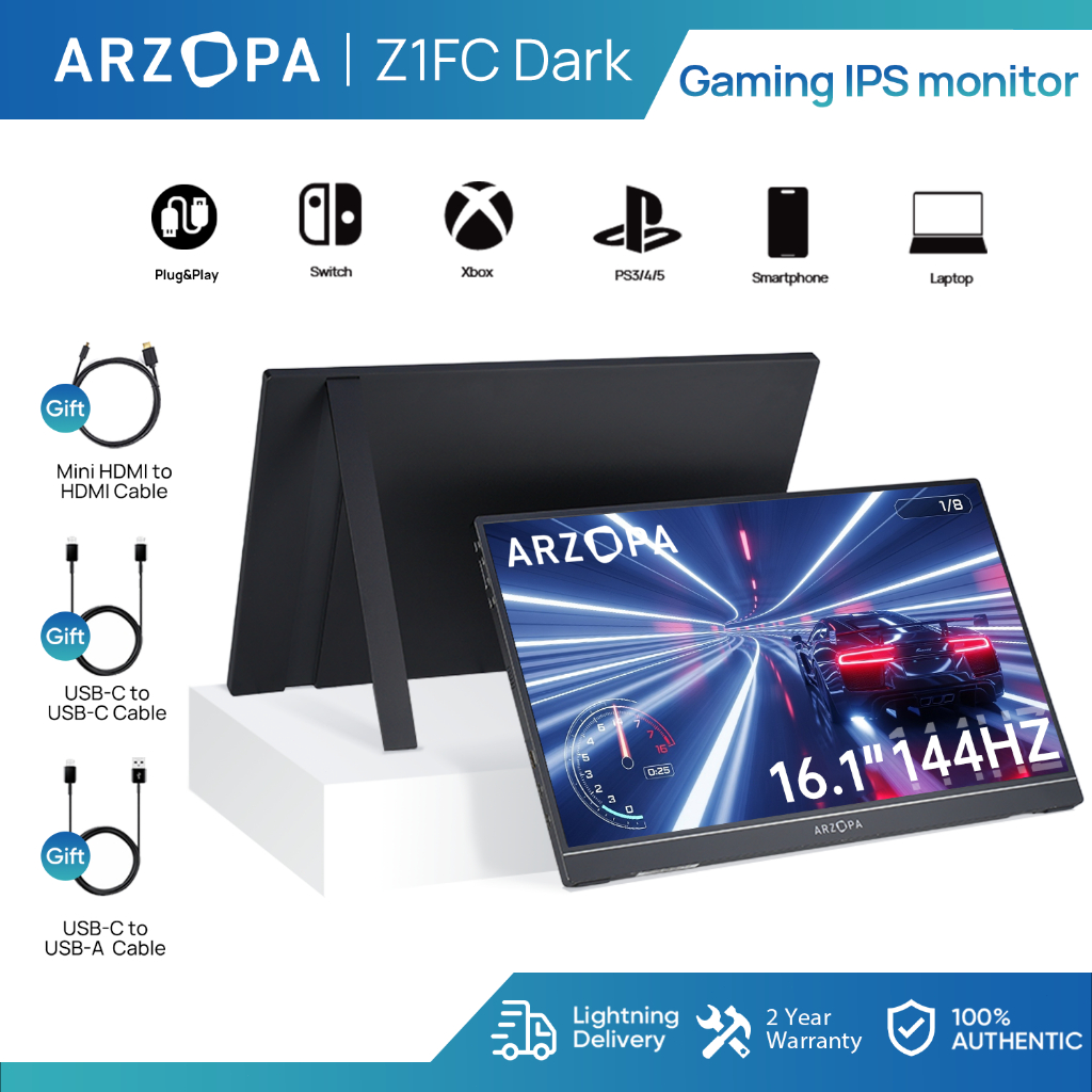 ARZOPA 16.1'' 144Hz Portable Gaing onitor avec HDR aroc | Ubuy