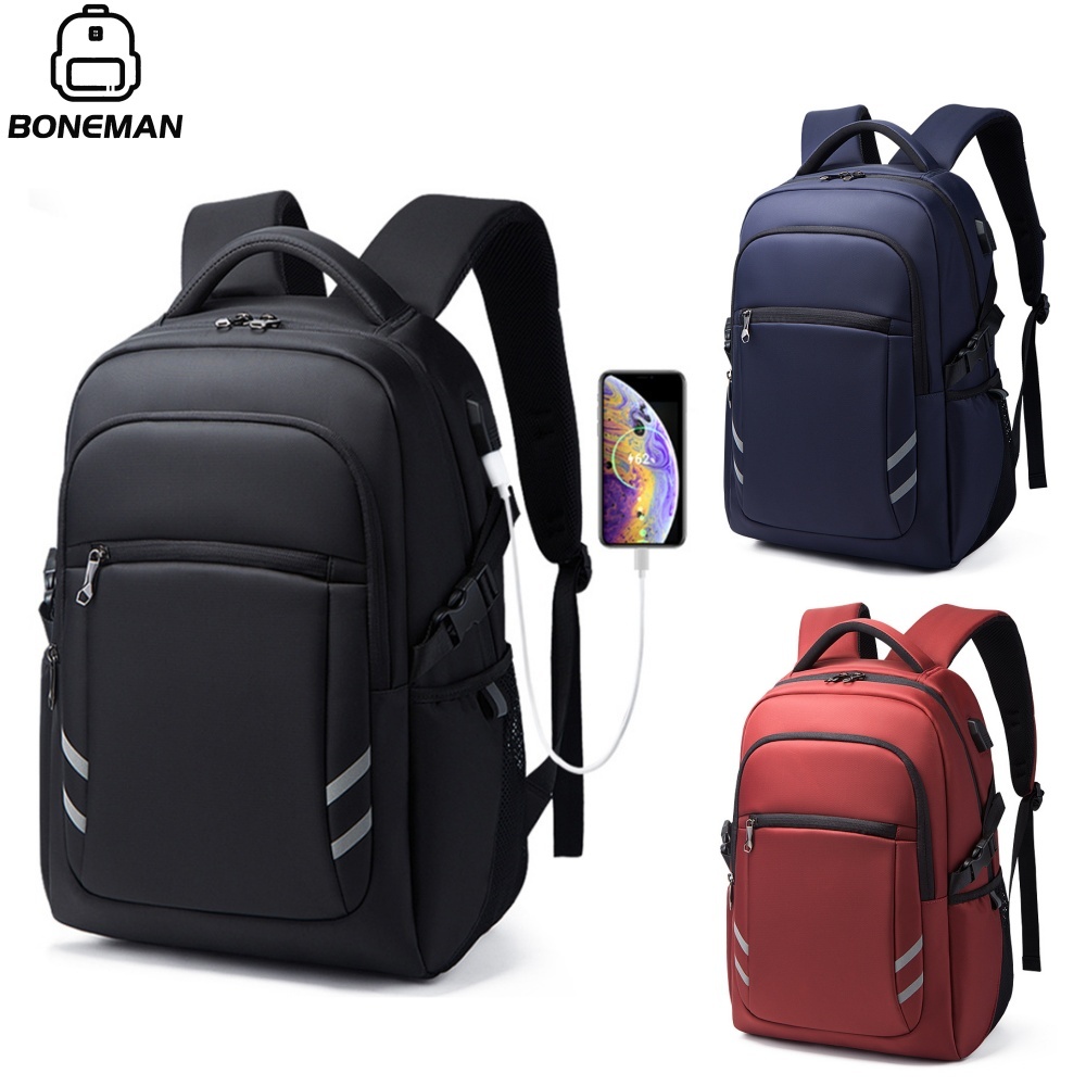 BONEMAN Waterproof Multifunctional Business Travel Commuter Laptop ...