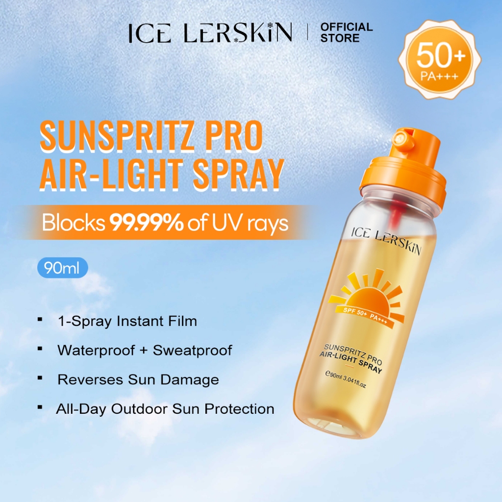 ICELERSKIN SUN SPRITZ LIGHT SPRAY SPF50+ PA+++ 90ML HYDRATE & NOURISH ...