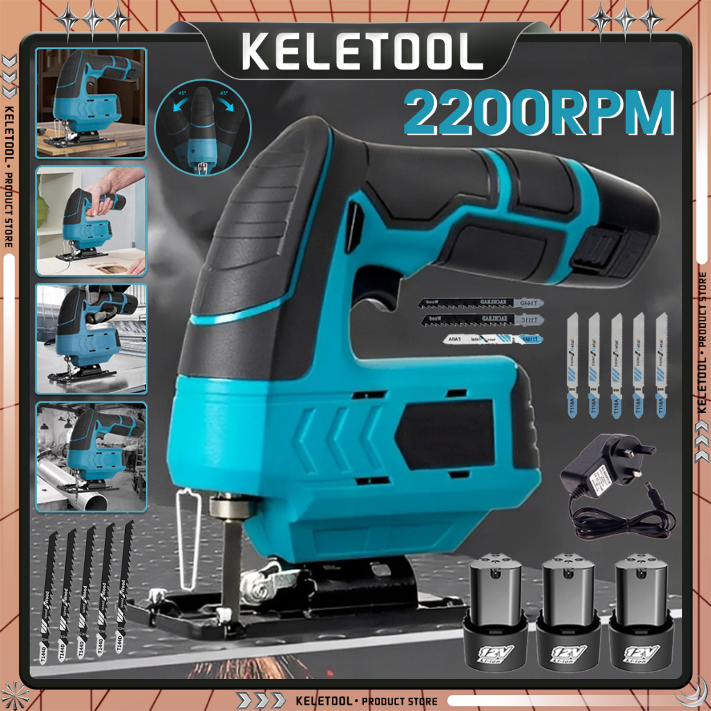 Electric Jigsaw 45° Adjustable Wood And Metal Cutting Machine Jig Saw ...