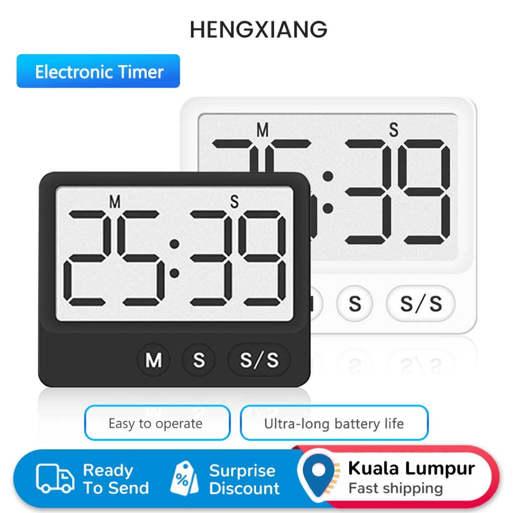HENGXIANG Electronic Timer HX-8301, LCD Large Screen, Timing Function ...