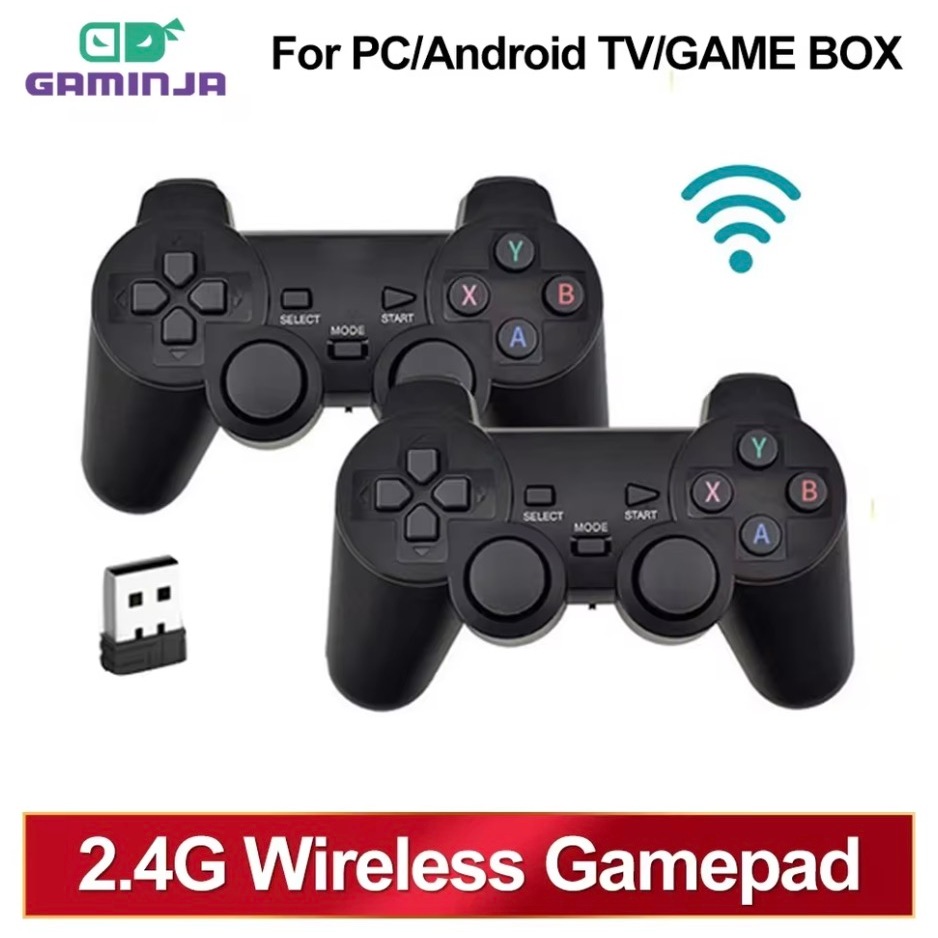 GAMINJA 2.4Ghz Wireless Gamepad No Delay Game Controller USB Joystick ...
