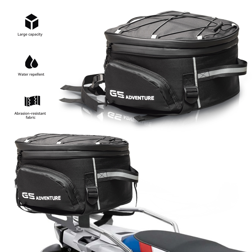 Motorcycle Tail Bag Multifunction Rider Backpack Rear Seat Bag High ...