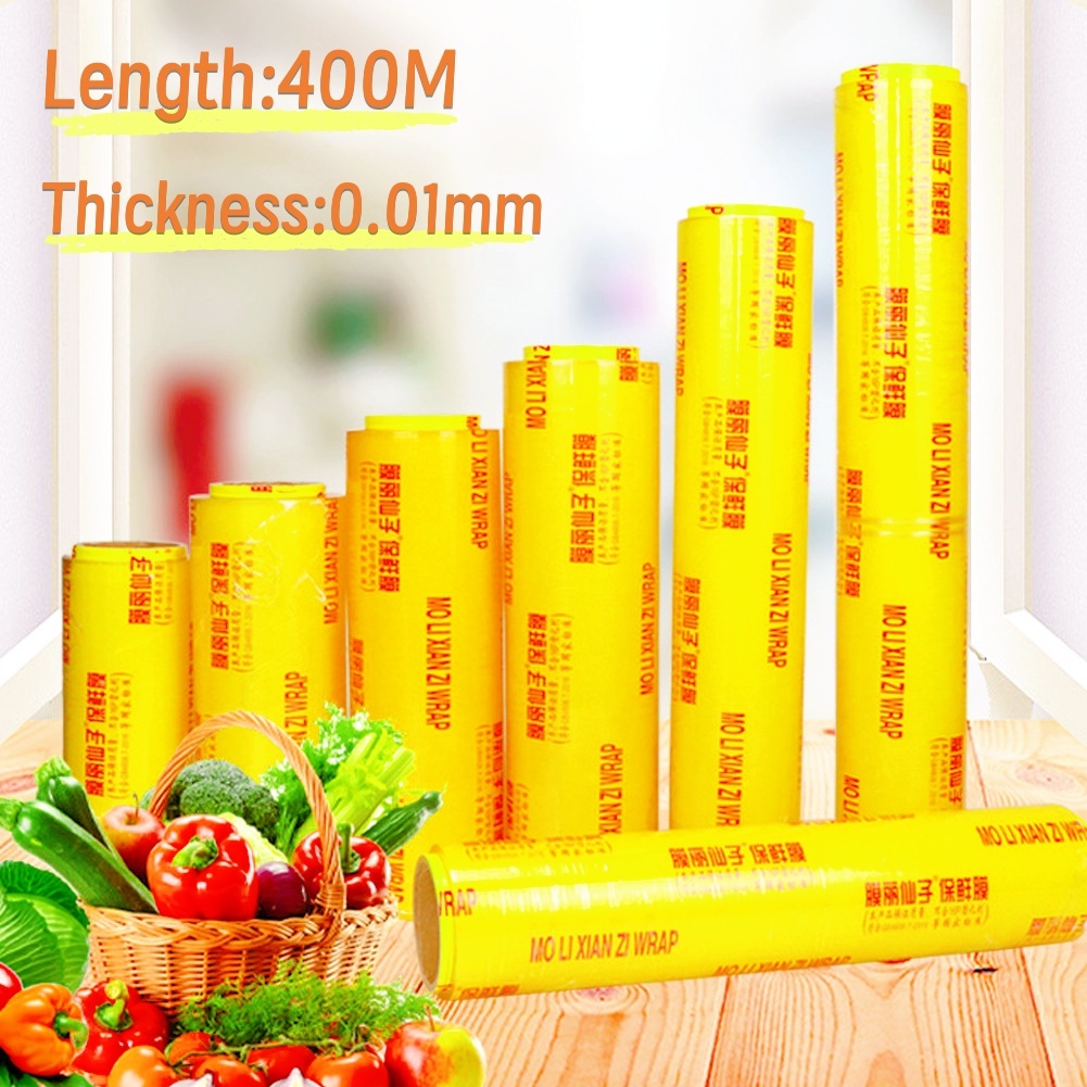 35-45CM*400M /PVC Cling Film Transparent Food Wrapper Wrapping Film ...