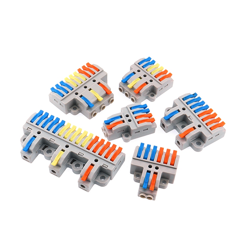 Quick Connection Terminal Connector Push Type Lamp Wire Butt 2 In 4/6 ...