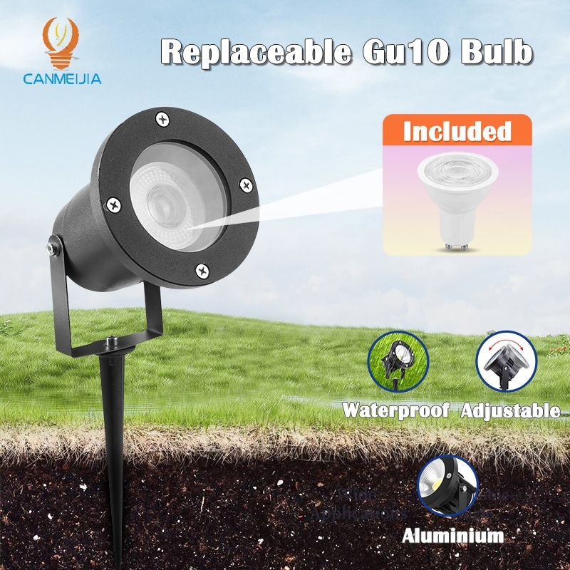 GU10 Garden Lawn Light Replaceable bulb LED Lawn lamp Outdoor Spotlight ...