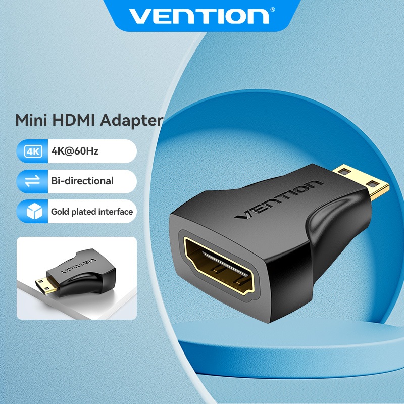Vention Mini HDMI/Micro HDMI Male to HDMI Female 3D 4K 30HZ Connector ...