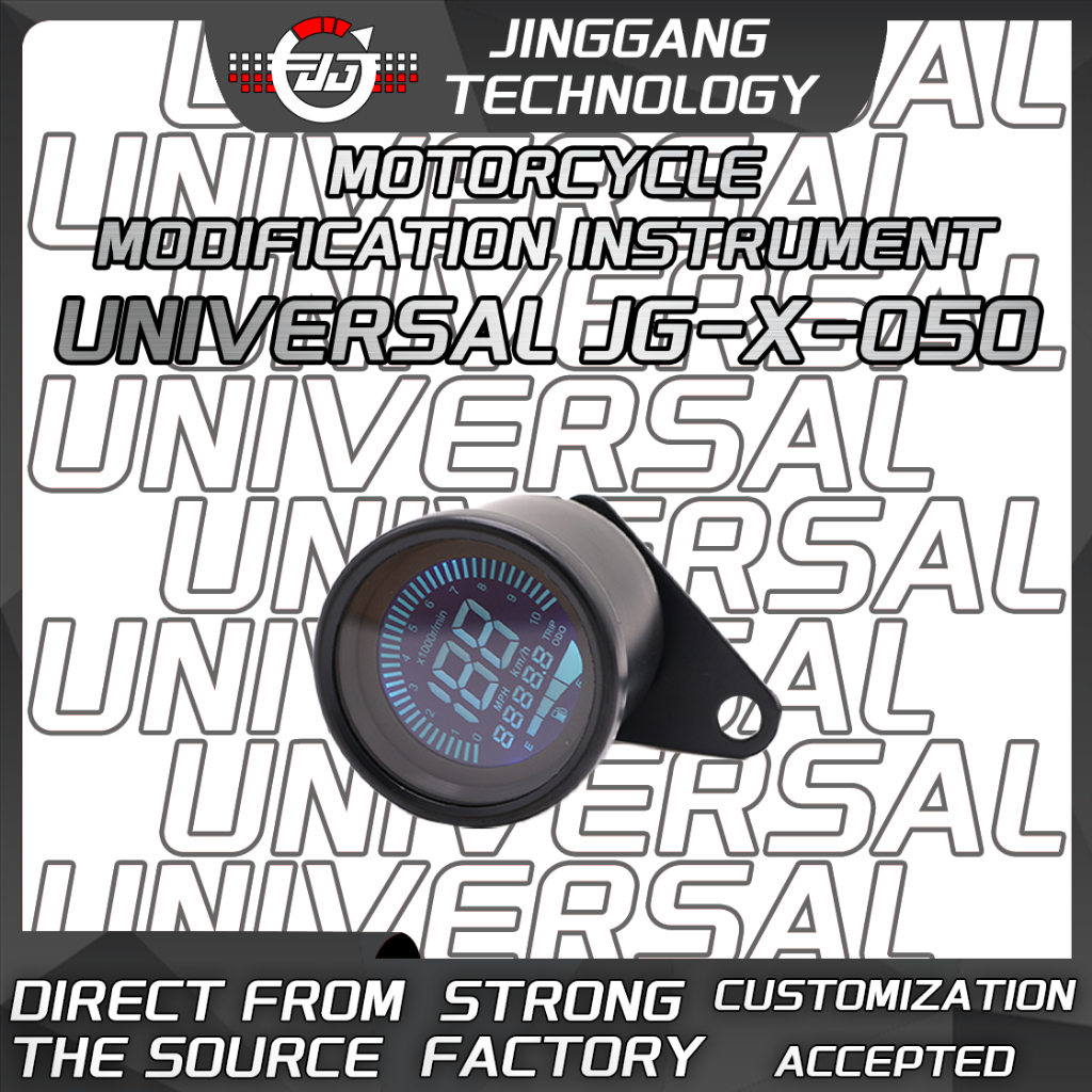 LCD Universal digital Motorcycle Odometer Tachometer Speedometer Oil ...