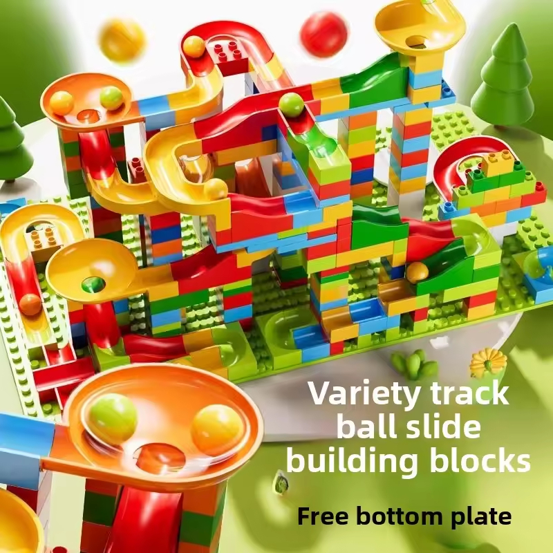 523Pcs Marble Race Run Blocks Maze Ball Track Toy Compatible city ...