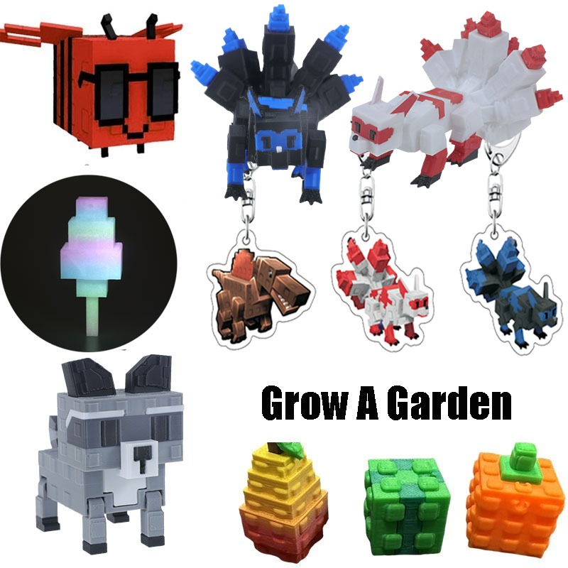 Roblox Raccoon Grow A Garden 3D Printed Fox Disco Bee Dragon Fly ...