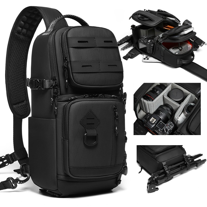 DSLR Camera Backpack Tactical Compact Sling Camera Bag Crossbody One ...
