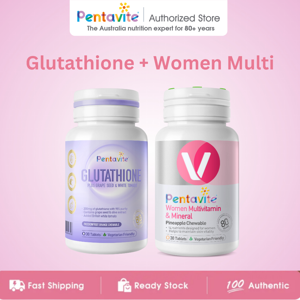 Beauty SupplementPentavite Women Multivitamin/Niacinamide/Glutathione/Collagen  Chewable/Collagen Drink/Blueberry Lutein Ester | Shopee Malaysia