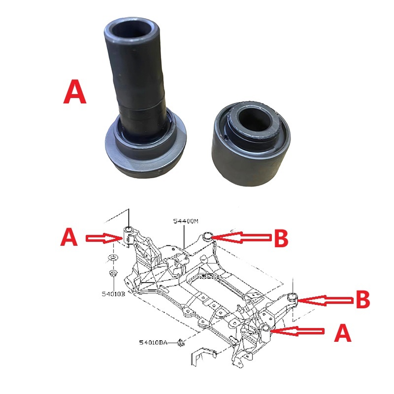 NISSAN X-TRAIL T30 FRONT BEAM BUSH Front Crossmember Bush （4pcs）MADE IN ...