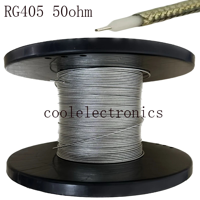1pc Silver RF Coaxial cable RG405 Semi-Flexible Wires Antenna RG405 086 ...