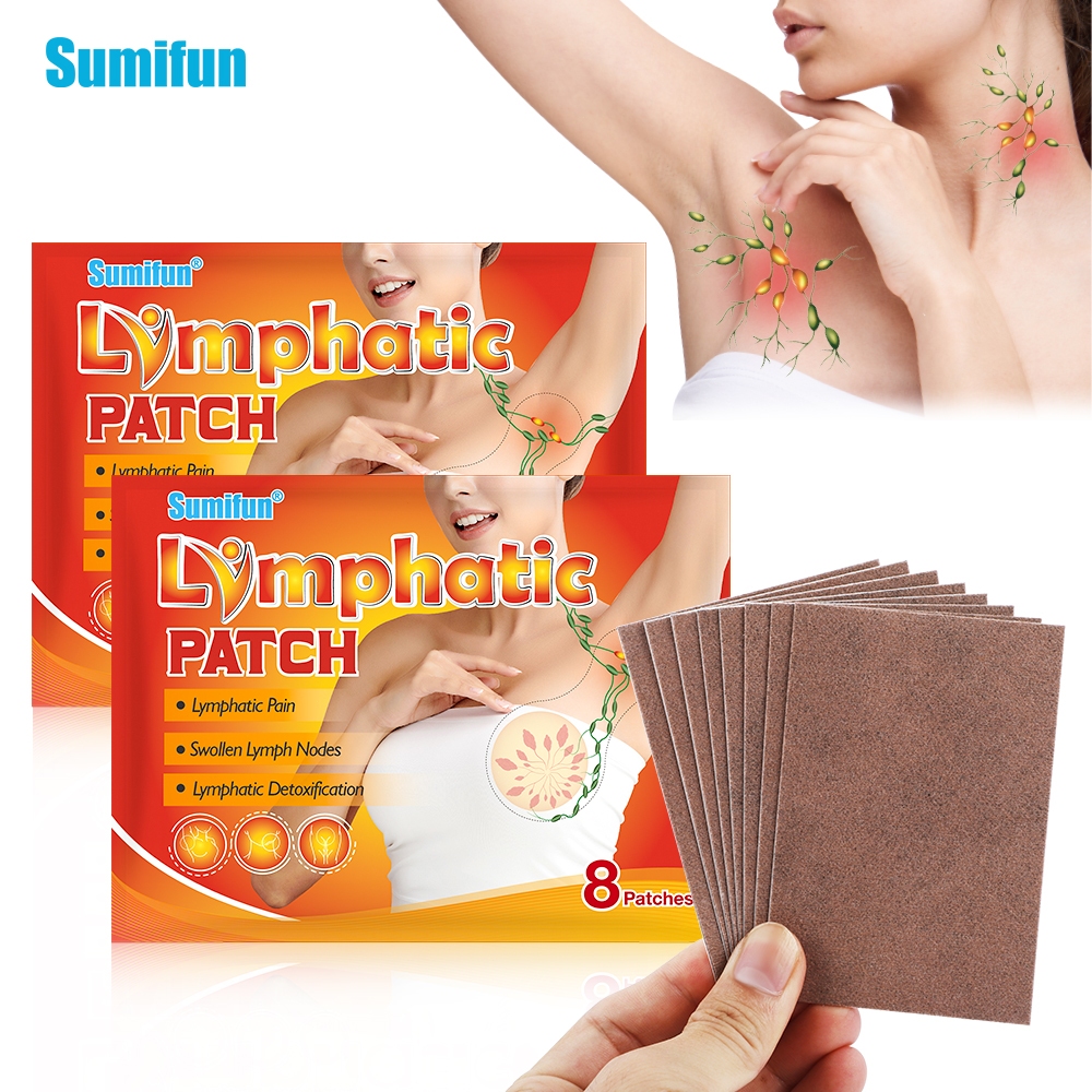 8pcs Hot Sale Lymphatic Drainage Plaster Lymph Nodes Patch Breast ...