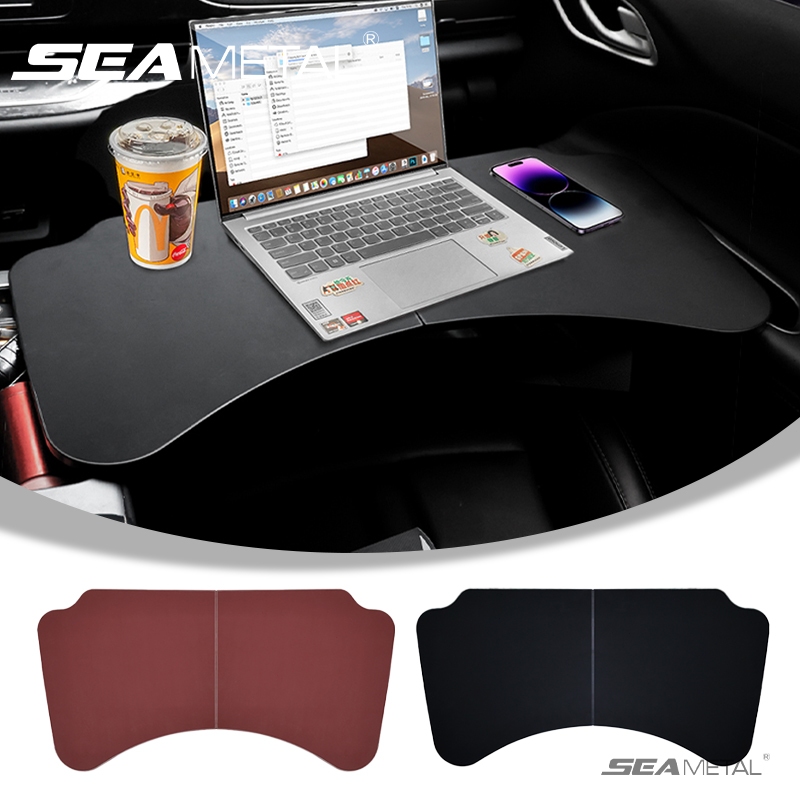 SEAMETAL Car Tray Table Leather Foldable Dinnin Table Board ...