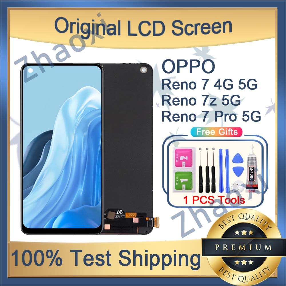 Original AMOLED OPPO Reno 7 4G 5G Reno 7z 5G Reno 7 Pro 5G LCD Display 