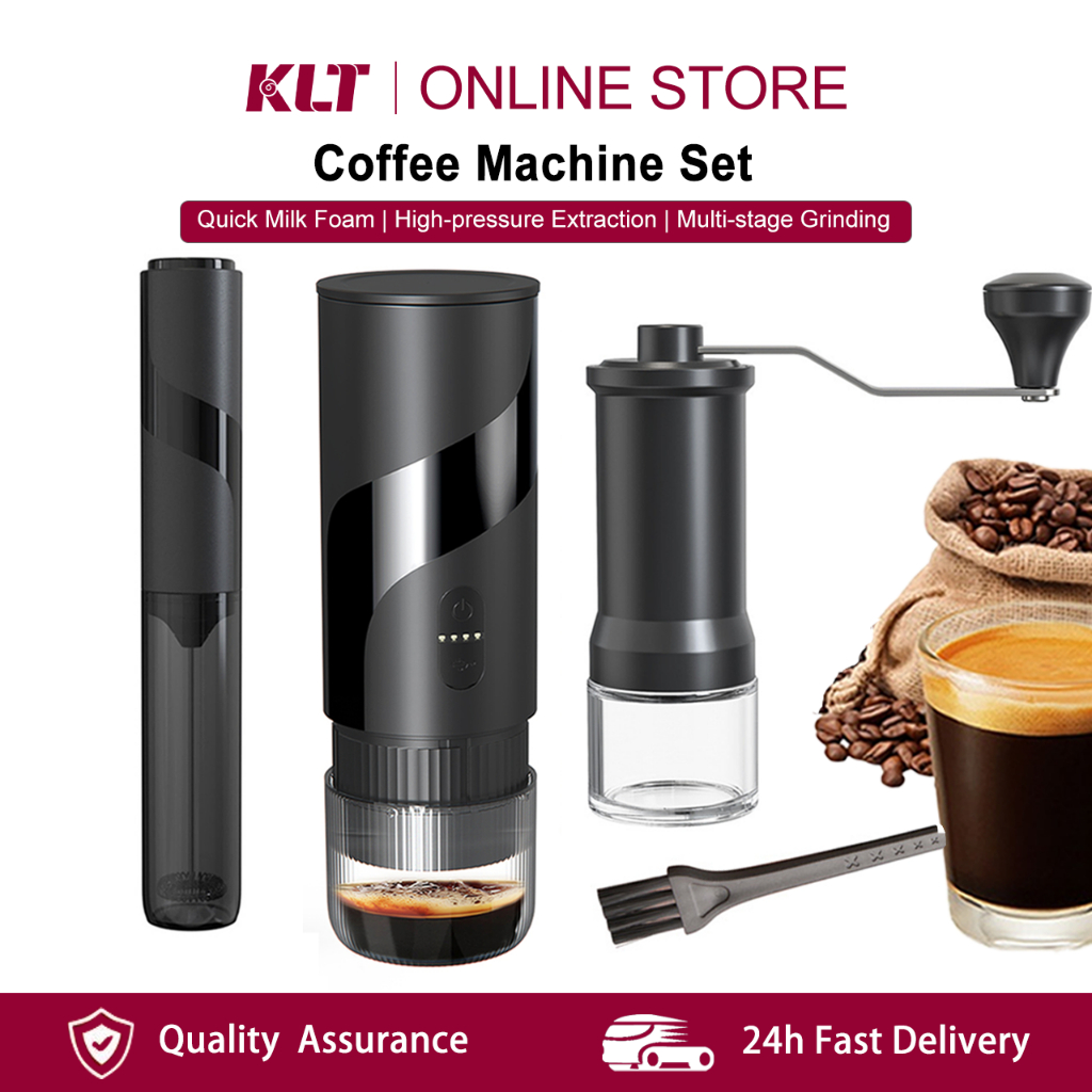 CLITON Portable Electric Espresso Coffee Machine Set Travel Coffee ...