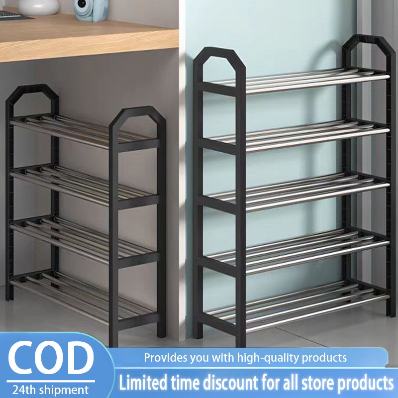 Modern Simple 3/4/5 Tiers Shoe Rack /DIY Space Saver Layer Lightweight ...
