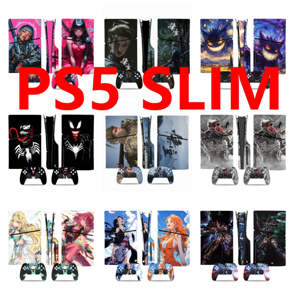 43 Colors Skin Sticker Compatible with Sony Playstation 5 Slim Disc ...