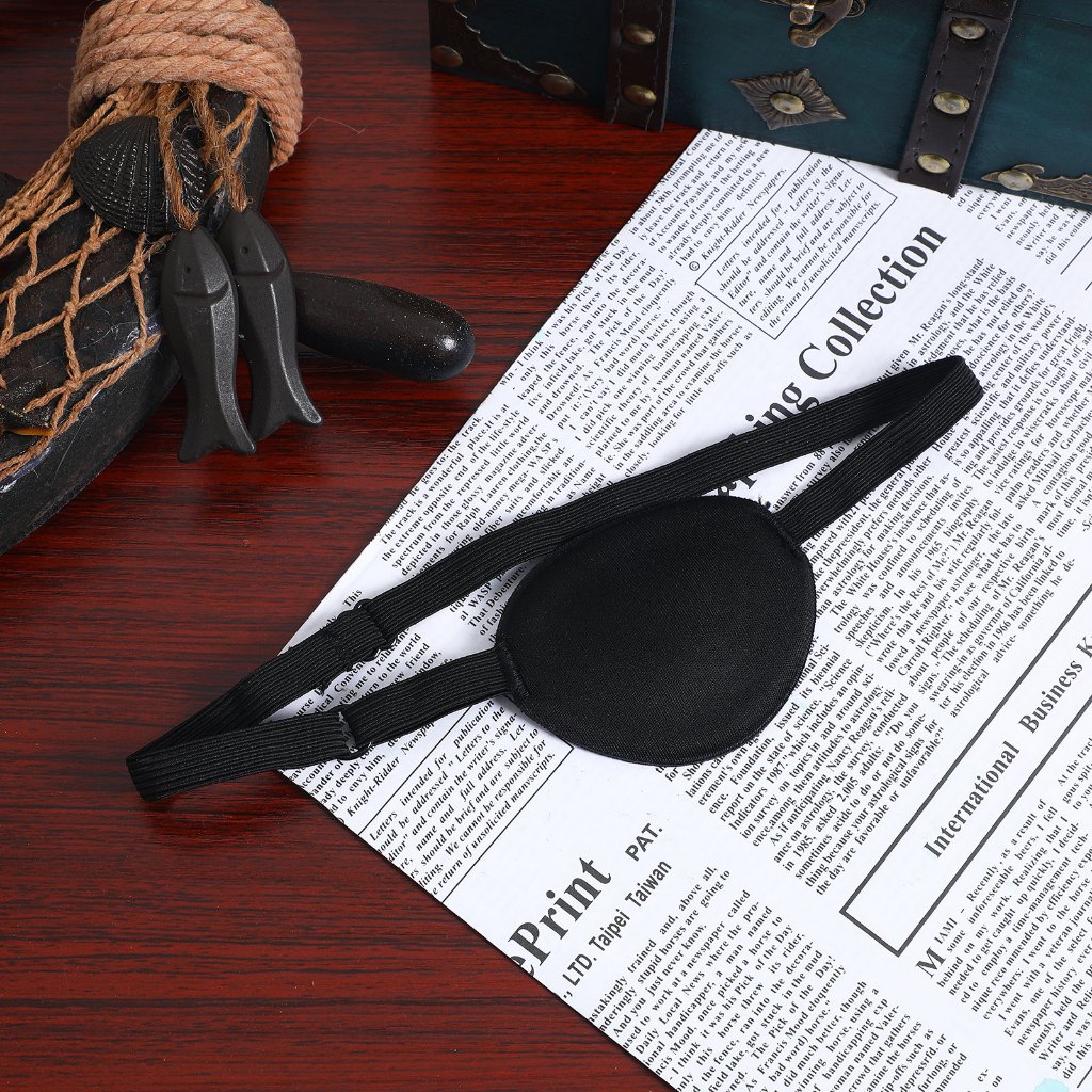 【READY STOCK】Pirate Eye Patch Adult Kids Black Elastic Patches Pad The ...