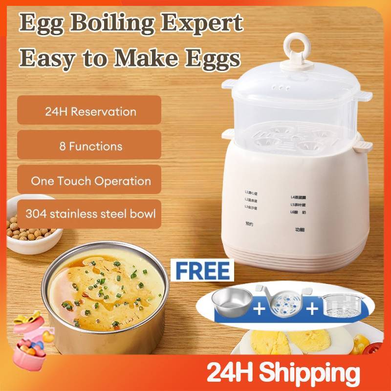 🔥New Egg Boiler 6 Modes Boiling Machine Automatic Quickly Cooked Egg ...