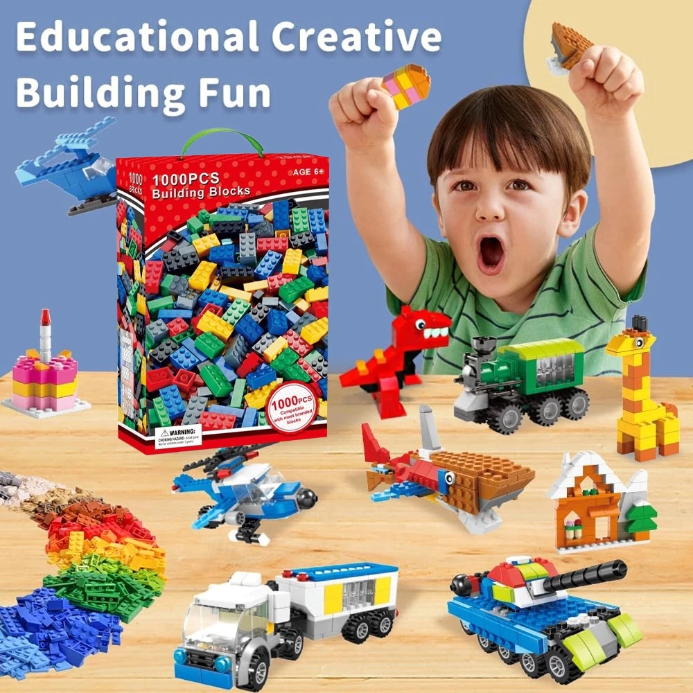 1000pcs Kids bricks Toys Children City Building Blocks Compatible With ...