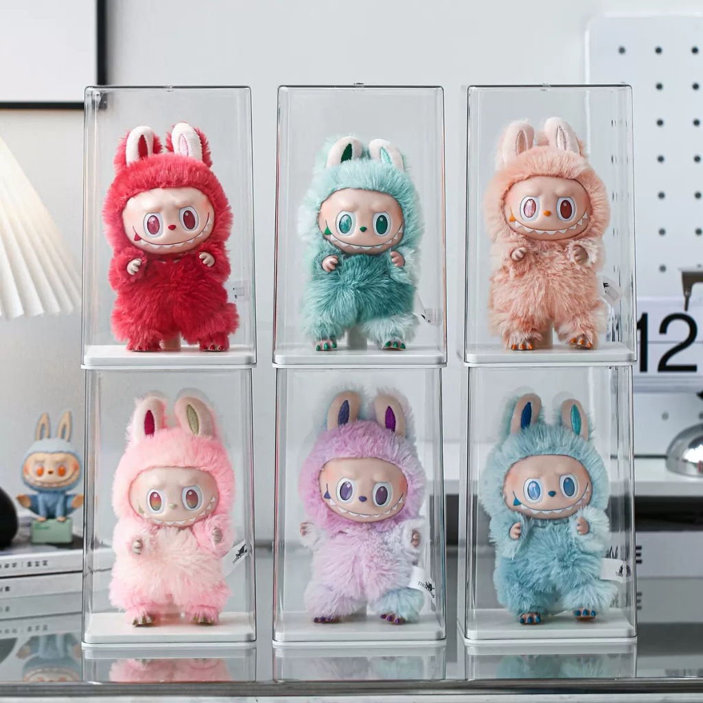 Labubu Display Cabinet With Bracket Transparent Labubu Plush Toy ...