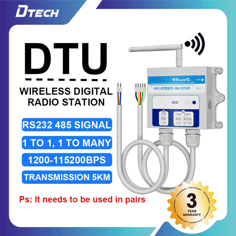 DTECH TPUNB Wireless Data Transmitter Station DTU Module Terminal 5000m ...