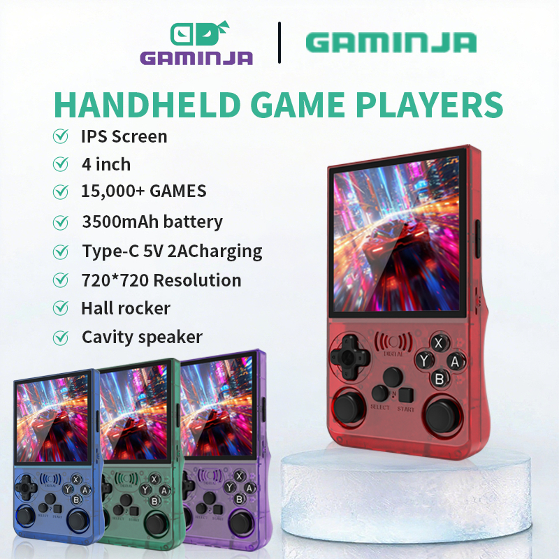 GAMINJA R36 Ultra Retro Handheld Video Game Console 15000+ Games Built ...
