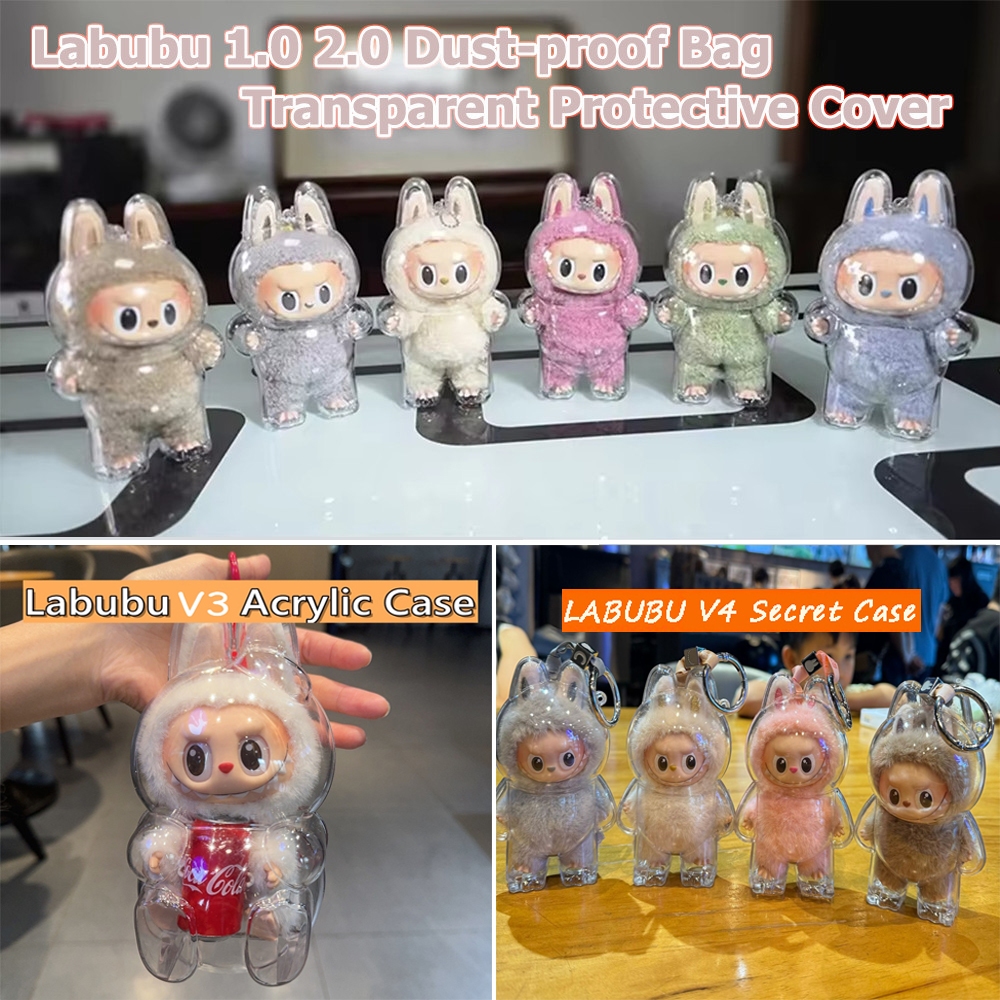 Labubu Blind Box With Dust-Proof Protective Acrylic Shell Case Portable ...