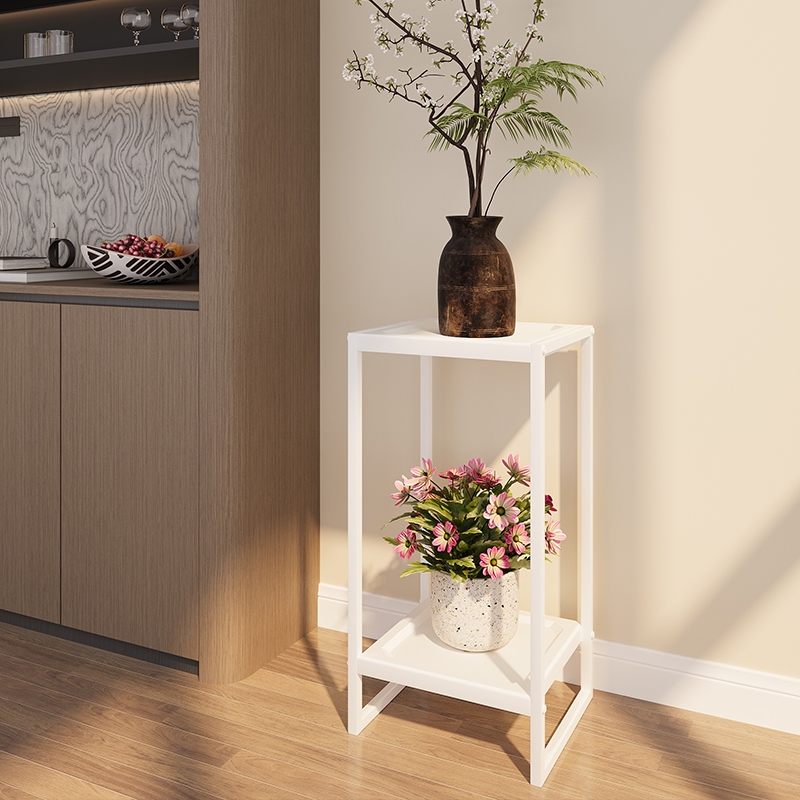 NS style double-layer metal flower stand living room bedroom balcony ...