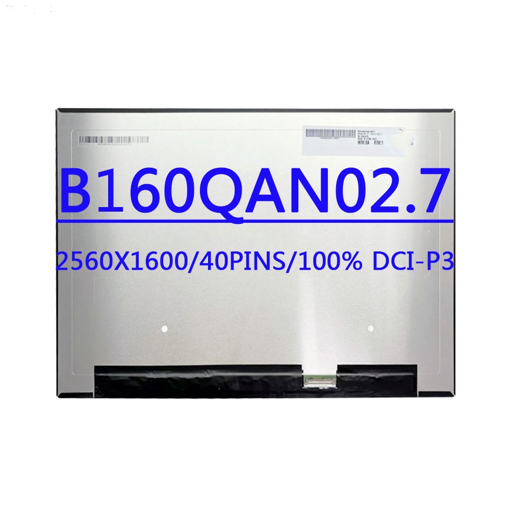 Dalle Écran B160QAN02.3 HW0A 16" 2.5K IPS - 165Hz, 100% SRGB, écran Mat - Garantie 1 An