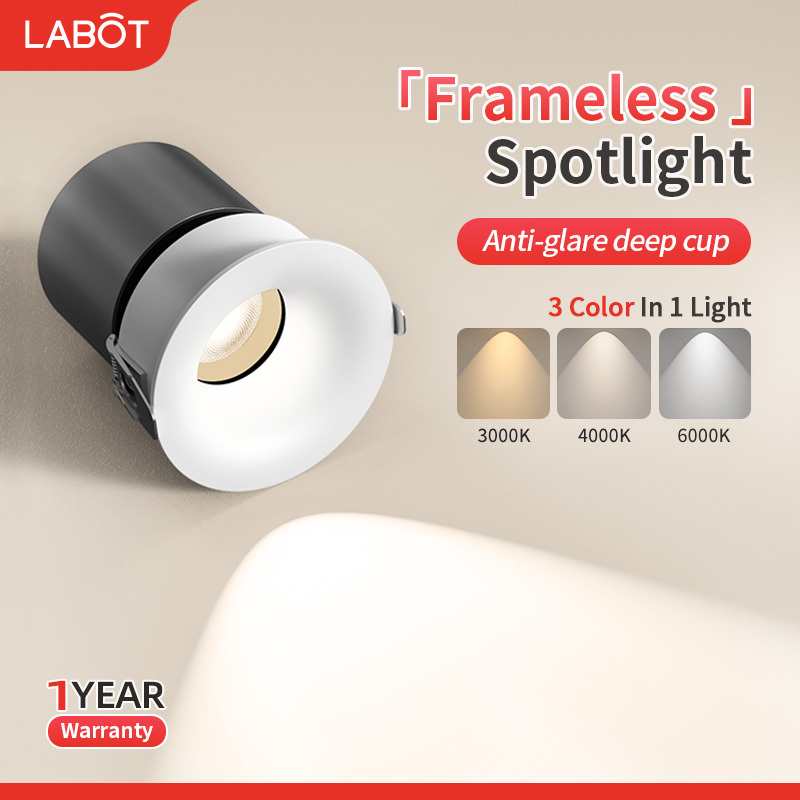 Frameless Spotlight Recessed 7W/10W RG0 Anti-blue No Flicker Anti-glare ...