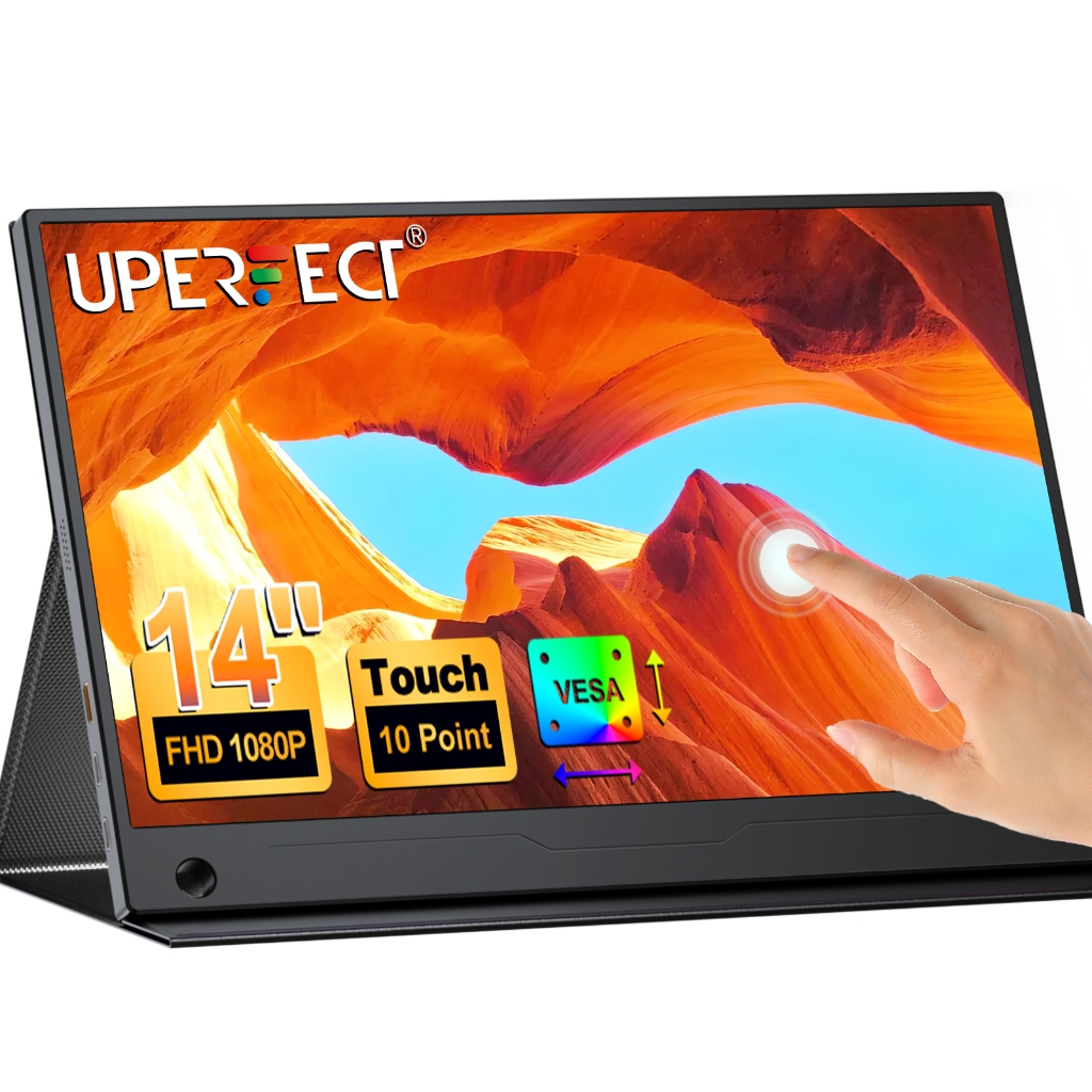 UPERFECT 14-inch 1080P 60Hz IPS Touchscreen Portable Monitor ...