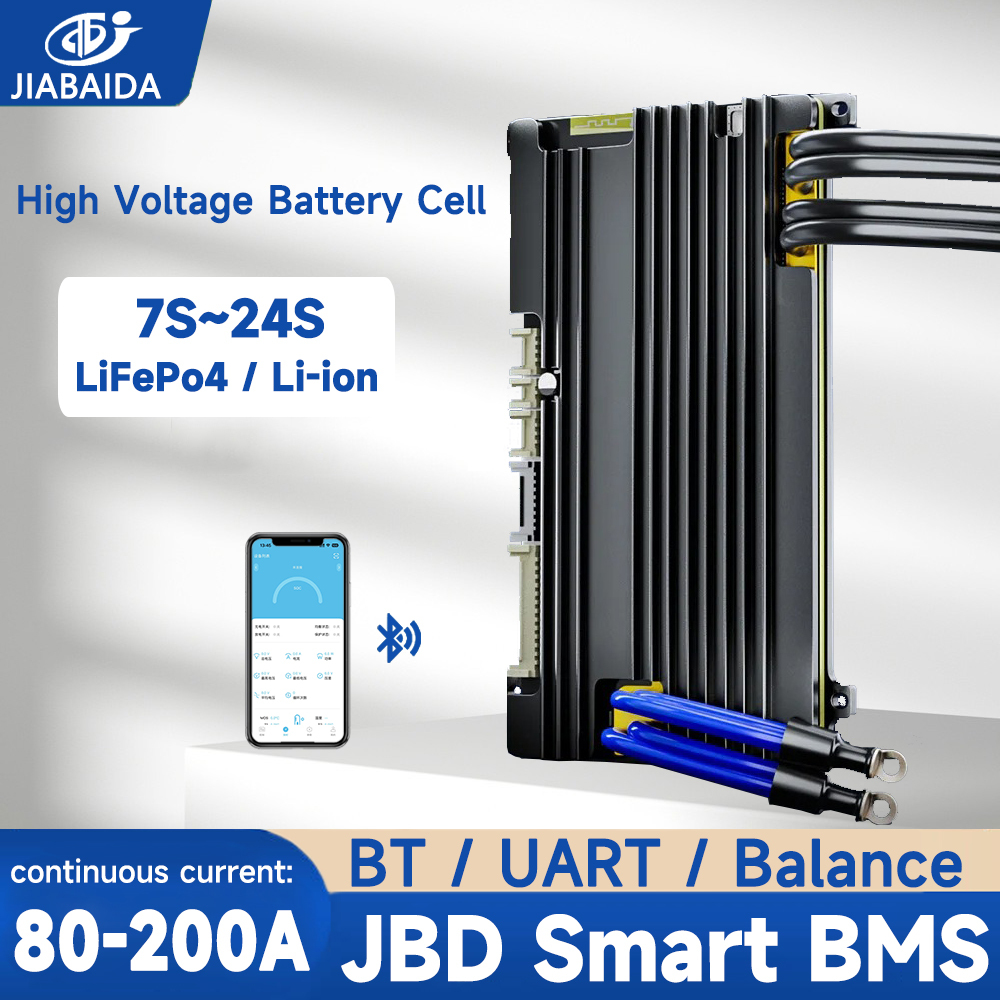 JBD BMS LiFePo4 8S 24V 7S-24S 13S 16S 20S 80A 100A 120A 150A JIABAIDA ...