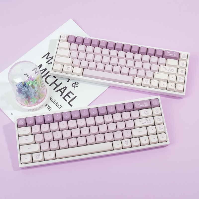 【Keycap Only】Purple Little Rabbit Keycap 137 Keys Cherry Profile PBT ...