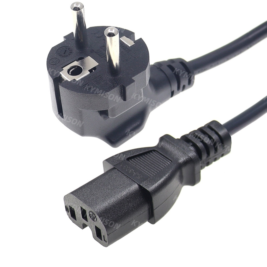 EU Power Cord Europe CEE7/7 to IEC320 C15 Extension Cable For UPS PDU ...