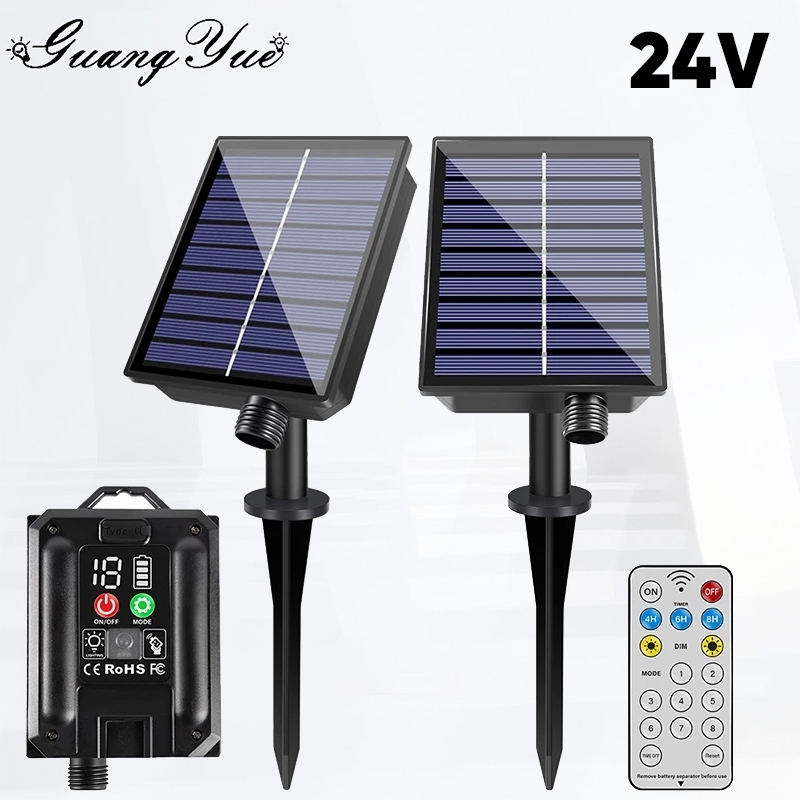 Solar Battery Box Kit Pack LED Outdoor Garden String Lamp Lithium Panel ...